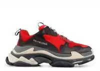 balenciaga chaussure homme daim red black